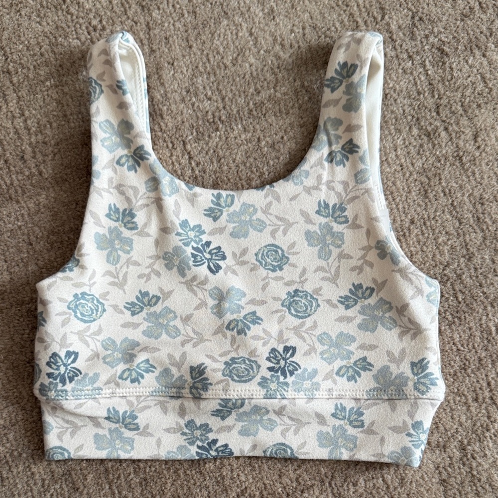 Floral Print Crop Top sports bra Rylee Cru Play 2T -3T